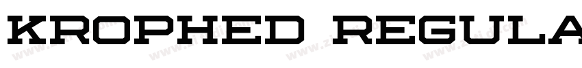 Krophed Regular字体转换